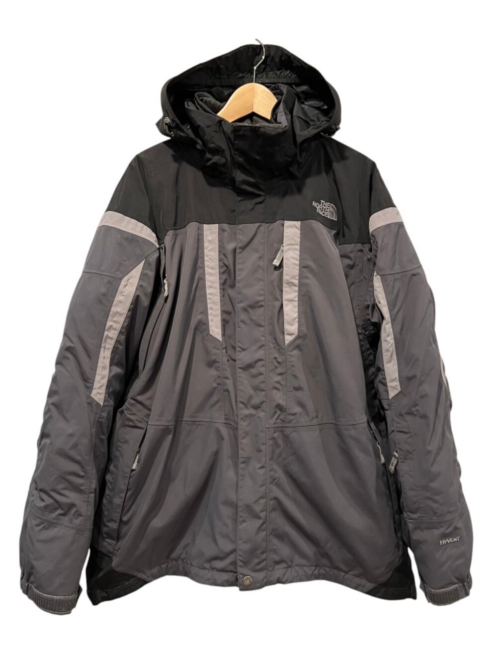 North Face Triclimate 3-in-1 Snow Jacket, Black Gray, XL